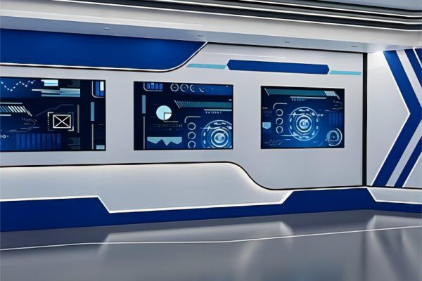 SU模型 现代科技走廊展厅 1918期