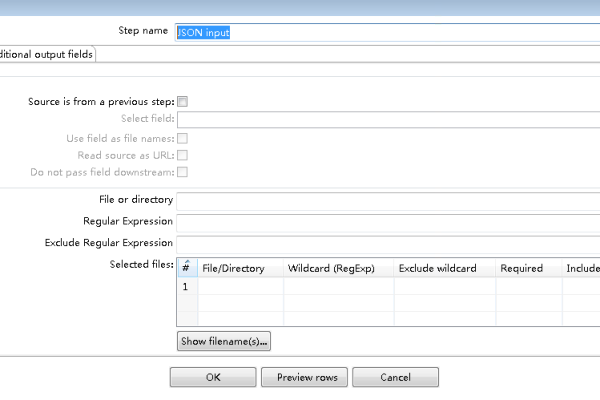 mysqljson字段查询-Kettle(PDI)转换中输入步骤之JSON 输入详解